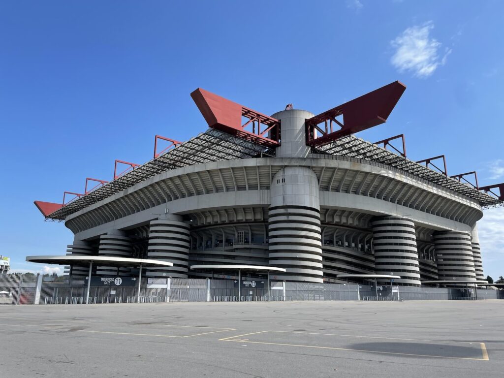 Stadio San Siro in Milan, the iconic stadium hosting the Bruno Mars concert in Milan on July 14, 2026, part of The Romantic Tour.