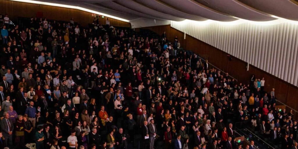 Sala Verdi at the Milan Conservatory, the venue for the April 25 Liberation Day concert in Milan. Photo: courtesy of the Conservatory